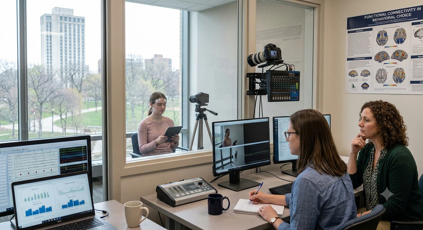 Psychology professionals working across therapy, workplace research, behavioural analysis and neuroscience